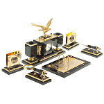 Настольный письменный набор из яшмы и долерита в подарочной упаковке Manager Organizer варинант исполнения - 4 | Loft Concept в Самаре