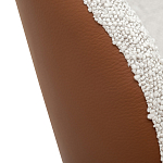 Стул мягкий с обивкой из рогожки и экокожи Contrasting Performance варинант исполнения - 3 | Loft Concept в Самаре