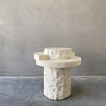 Дизайнерский журнальный стол цилиндрической формы фактурный Mylepen варинант исполнения - 1 | Loft Concept в Самаре