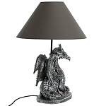Настольная лампа с абажуром Дракон Silver Dragon варинант исполнения - 5 | Loft Concept в Самаре