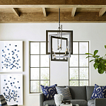 Люстра из пересекающихся квадратных элементов Intersecting Squares варинант исполнения - 2 | Loft Concept в Самаре