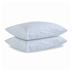 Постельное белье голубого цвета из перкаля с принтом 200х220 см Aurora Allure варинант исполнения - 2 | Loft Concept в Самаре