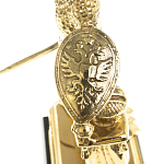 Часы настольные бронзовые из натурального камня Яшма Stone Clock варинант исполнения - 5 | Loft Concept в Самаре