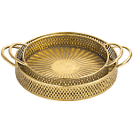Поднос железный Gold Mesh варинант исполнения - 1 | Loft Concept в Самаре