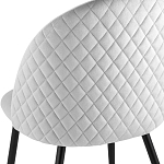 Мягкий стул в сером велюре Miruna Chair варинант исполнения - 6 | Loft Concept в Самаре