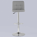 Барный стул с сиденьем серого цвета Honory варинант исполнения - 3 | Loft Concept в Самаре