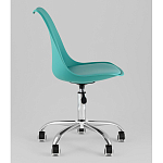 Офисный стул на металлическом основании EGGERY Blue пластик варинант исполнения - 4 | Loft Concept в Самаре