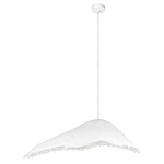 Подвесной светильник с асимметричным волнообразным абажуром и фактурной бахромой по краю Tactile Line варинант исполнения - 8 | Loft Concept в Самаре