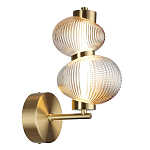 Бра с 2-мя рифлеными стеклянными шарами Marcelh Light варинант исполнения - 6 | Loft Concept в Самаре