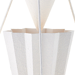 Люстра светодиодная белая геометрической формы с рифленым плафоном White Geometric Lamps варинант исполнения - 2 | Loft Concept в Самаре