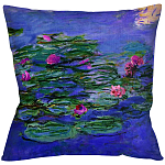 Подушка декоративная с цветочным принтом Impressionism in Art варинант исполнения - 1 | Loft Concept в Самаре