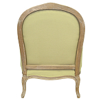 Кресло Ava Classical Armchair green striped flax варинант исполнения - 2 | Loft Concept в Самаре