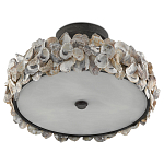 Потолочный светильник круглый с абажуром из устричных раковин Sea Ravens варинант исполнения - 4 | Loft Concept в Самаре