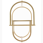 Комплект из 2-х приставных столиков на металлическом основании цвета латунь Ambassador варинант исполнения - 3 | Loft Concept в Самаре