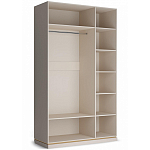 Шкаф 3-х дверный с зеркальными дверями Satin Furniture варинант исполнения - 2 | Loft Concept в Самаре