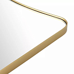 Зеркало золотистое с закруглёнными углами Thin Frame варинант исполнения - 3 | Loft Concept в Самаре