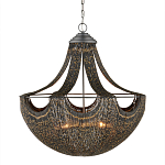 Люстра в форме колокола с декором из тонких железных нитей Jagged Pattern варинант исполнения - 3 | Loft Concept в Самаре