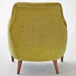 Кресло велюровое горчичного цвета Diaspro Mustard Armchair варинант исполнения - 2 | Loft Concept в Самаре