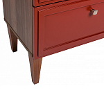 Тумба прикроватная красная из массива бука с 2-мя ящиками Wenge Light варинант исполнения - 4 | Loft Concept в Самаре