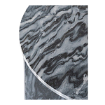 Столик кофейный с столешницей из черного мрамора Compact Black Marble Table варинант исполнения - 5 | Loft Concept в Самаре