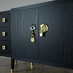 Большой Комод-буфет Elsa Dreams Black с ящиками варинант исполнения - 2 | Loft Concept в Самаре