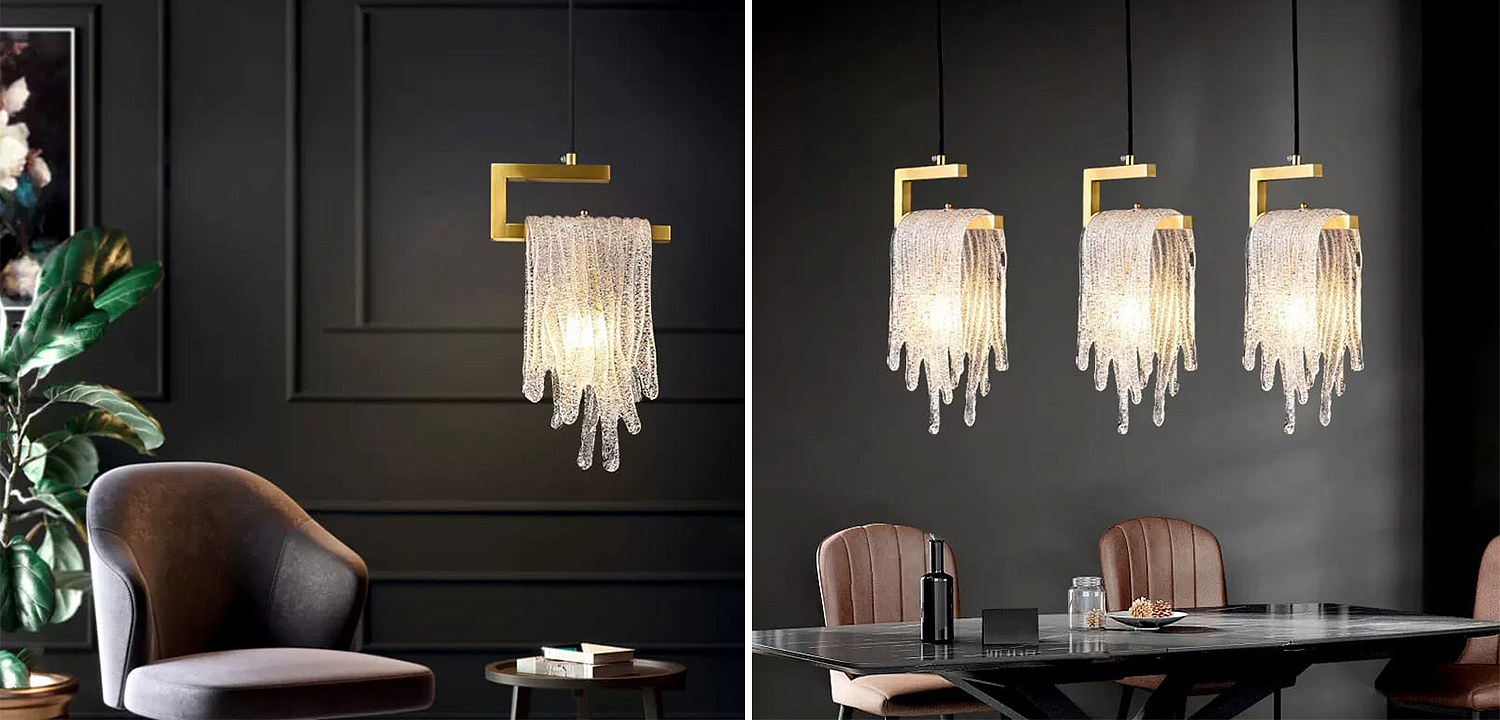Подвесной светильник Fused Glass Hanging lamp Подвесной светильник Fused Glass Hanging lamp - Loft-Concept в Самаре