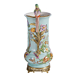 Ваза с птичкой из фарфора с бронзовыми элементами Garden of Eden варинант исполнения - 3 | Loft Concept в Самаре