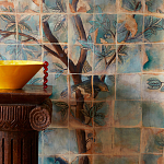 Обои ручная роспись Braganza Standard colourway on dyed paper варинант исполнения - 1 | Loft Concept в Самаре