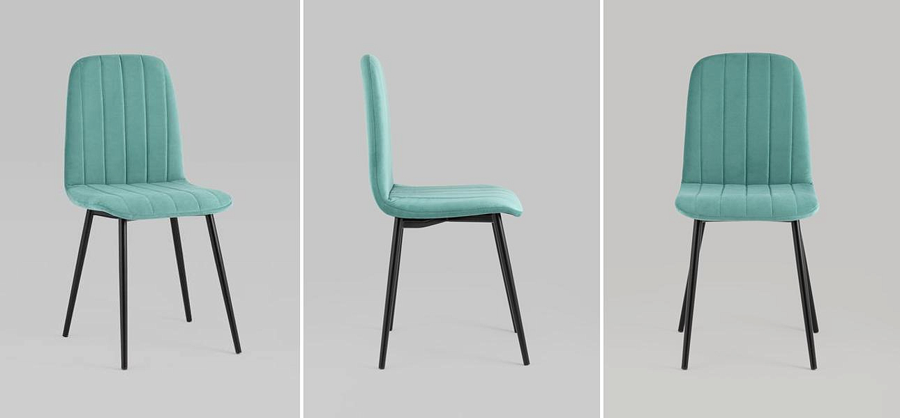 Стул Easy Chair Велюр Мятный цвет Стул Easy Chair Велюр Мятный цвет - Loft-Concept в Самаре