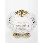 Конфетница из прозрачного рельефного стекла Eden Garden варинант исполнения - 2 | Loft Concept в Самаре