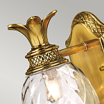 Бра для ванных комнат с прозрачным стеклянным плафоном в форме ананаса и декоративным основанием с рельефным узором Hinkley варинант исполнения - 2 | Loft Concept в Самаре