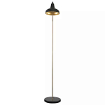 Торшер с плафоном в форме купола в сочетании черного и золотистого цвета Minimalist Execution варинант исполнения - 3 | Loft Concept в Самаре