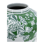 Ваза с зелеными цветочными и птичьими мотивами Vase Inspired by Nature варинант исполнения - 3 | Loft Concept в Самаре