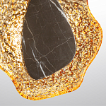 Бра с волнообразным стеклянным плафоном и вставкой из мрамора Liquid Stone варинант исполнения - 10 | Loft Concept в Самаре