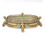 Чаша с орнаментом на ножках в виде бронзовых ангелов Eden Garden варинант исполнения - 1 | Loft Concept в Самаре