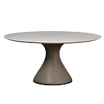 Стол обеденный круглый мраморный на бежевом основании Valedmir варинант исполнения - 1 | Loft Concept в Самаре