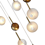 Люстра светодиодная с сферическими стеклянными плафонами Splatter варинант исполнения - 7 | Loft Concept в Самаре