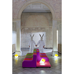 Дизайнерское кресло зеленое Poltronova Sofo Verosa Green Pink Armchair варинант исполнения - 5 | Loft Concept в Самаре