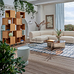 Приставной столик из массива манго Tom-tom Grey варинант исполнения - 4 | Loft Concept в Самаре