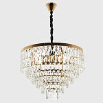 Люстра с прямоугольными хрустальными подвесками Lunet Crystal Rectangulars Chandelier 12 варинант исполнения - 3 | Loft Concept в Самаре