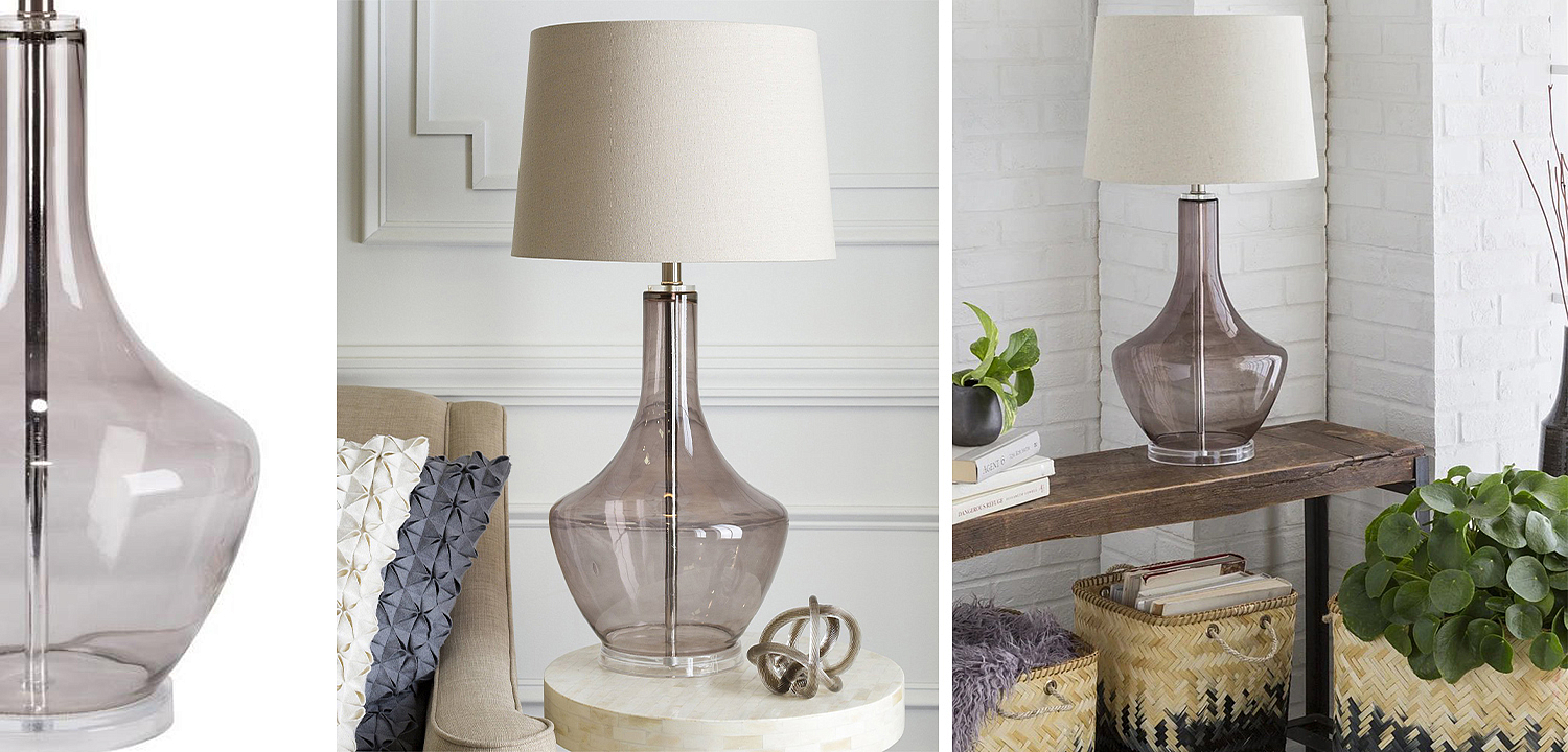 Настольная лампа Fantina Table lamp gray Настольная лампа Fantina Table lamp gray - Loft-Concept в Самаре
