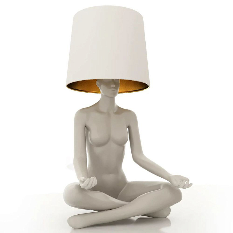 Лампа MANNEQUIN LAMP с абажуром телесный замок Глянцевый черный Черный матовый Глянцевый белый Белый матовый Серый матовый Золотой Красный в Самаре | Loft Concept 