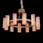 Люстра круглая с текстурными цилиндрическими плафонами Glimpse варинант исполнения - 1 | Loft Concept в Самаре