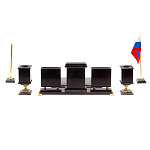 Настольный письменный набор из нефрита на ножках Executive Recruitment варинант исполнения - 5 | Loft Concept в Самаре