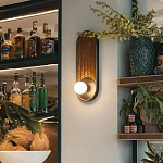 Бра с декором из плетеного бамбука Wicker Oval Lamp варинант исполнения - 3 | Loft Concept в Самаре