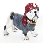 Статуэтка собака в бандане Fashionable Dogs Pirate варинант исполнения - 1 | Loft Concept в Самаре