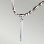 Люстра цвета никель с прозрачными стеклянными подвесками в форме капель Elstead Lighting варинант исполнения - 12 | Loft Concept в Самаре