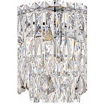 Люстра круглая с хрустальными подвесками на серебряном каркасе Roul Crystal Light варинант исполнения - 12 | Loft Concept в Самаре