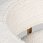 Стул букле бежевый с каркасом цвета матовое золото Tactility варинант исполнения - 4 | Loft Concept в Самаре