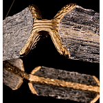 Люстра кольцевая с текстурным природным рисунком IceFlame варинант исполнения - 2 | Loft Concept в Самаре